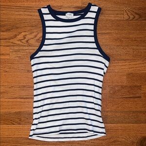 J. Crew Blue & White Striped Camisole Tank Top Women’s Size Small
